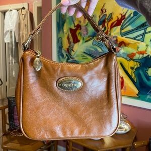 Adorable faux leather vintage 90s capezio mini top handle purse